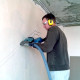 Штробление стены под нишу для дренажной помпы Bosch 150х70 мм. (Кирпич)
